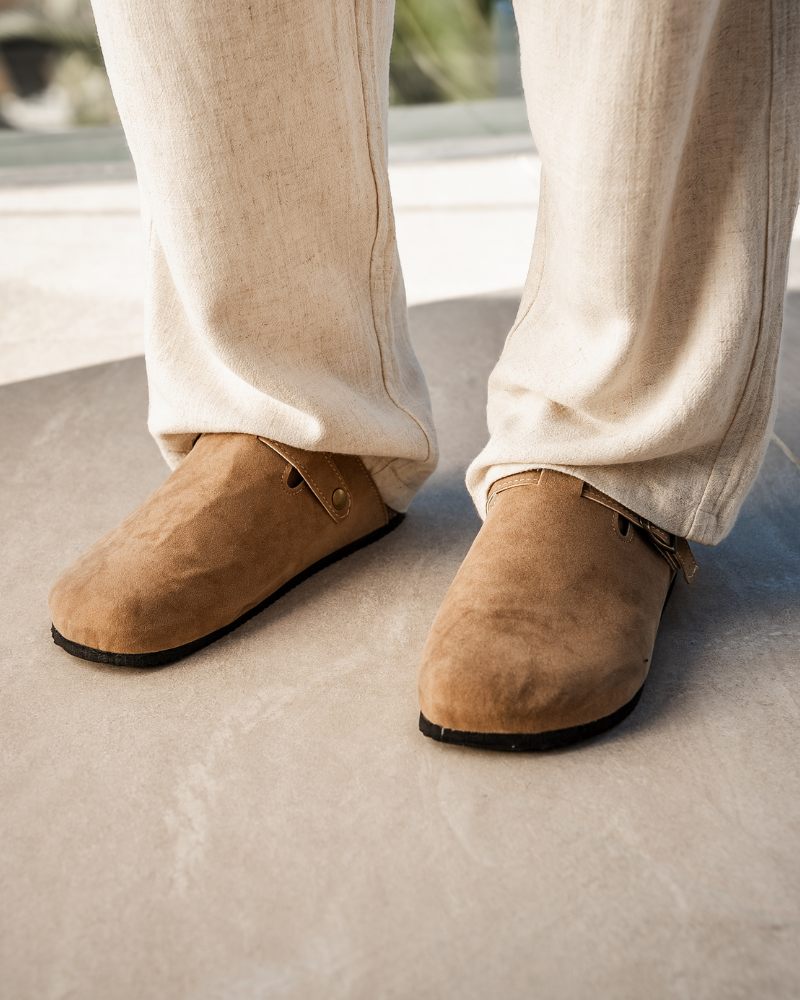 Luke™ | Pánske semišové šľapky – Pohodlné papuče s ergonomickou podrážkou