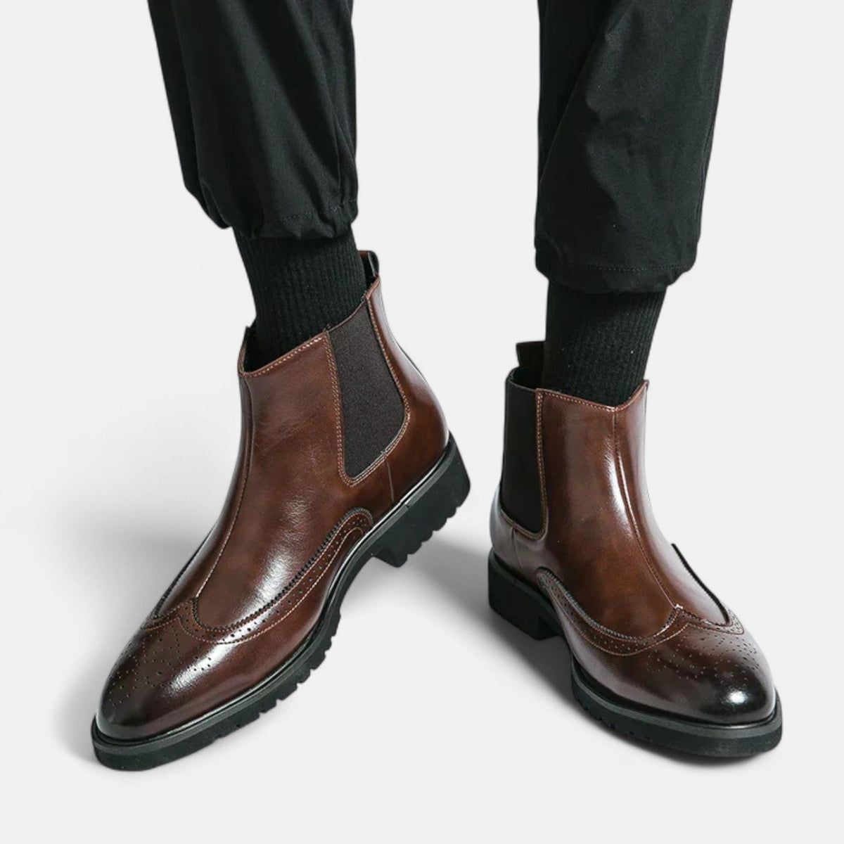 Marzio™ | Elegantné pánske čižmy Chelsea z umelej kože